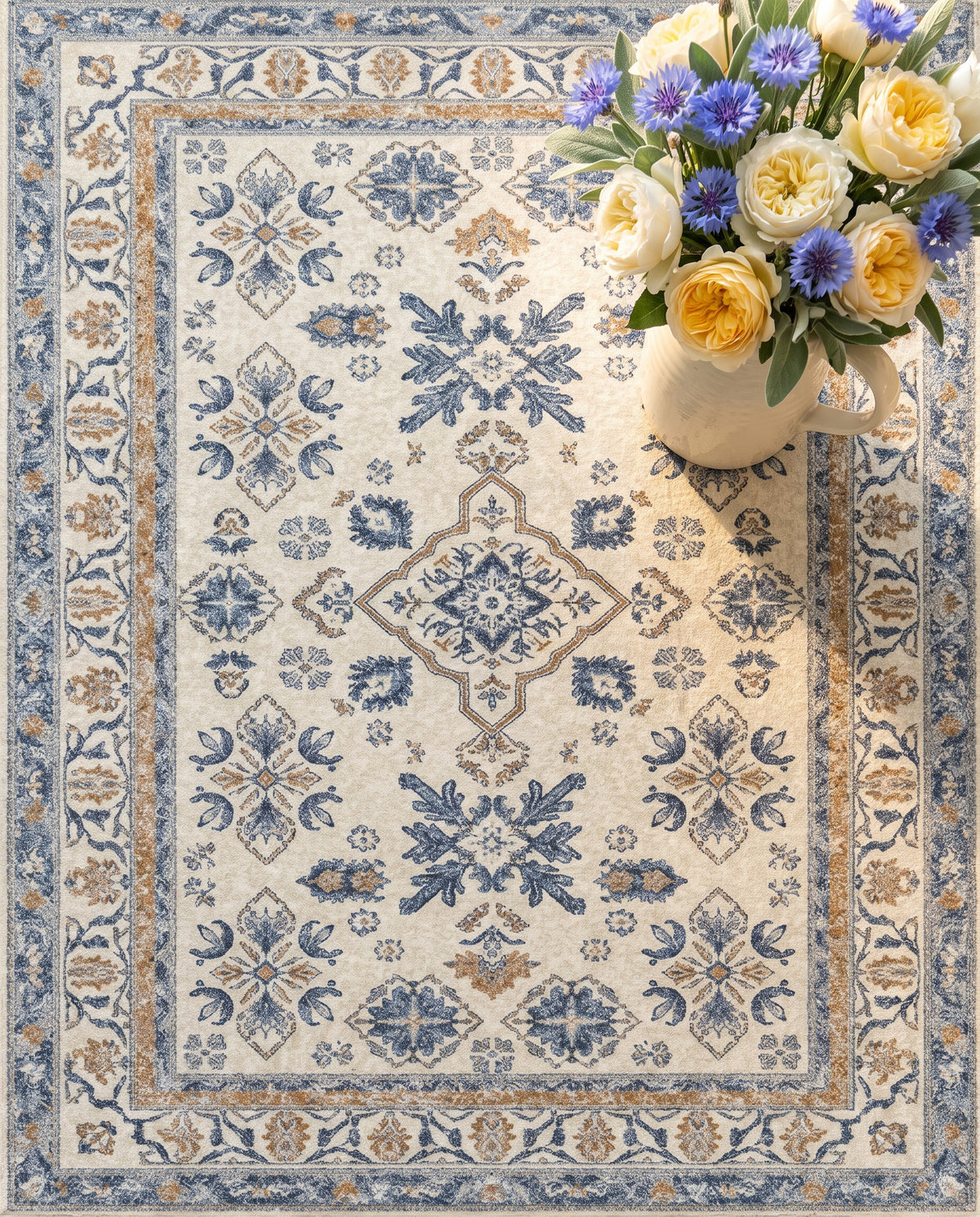 Yasaman rug, detail of the pattern