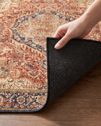 Dotted non-slip backing of the Azar rug