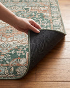 Dotted non-slip backing of the Golbahar rug