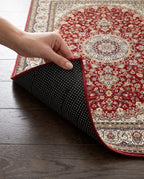 Dotted non-slip backing of the Shahrzad rug