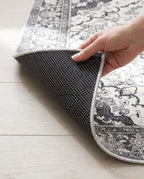 Dotted non-slip backing of the Simin rug